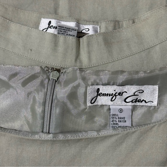 Jennifer Eden Vintage Two Piece Top Pant Set  60's Mod 70's Retro - Picture 6 of 8